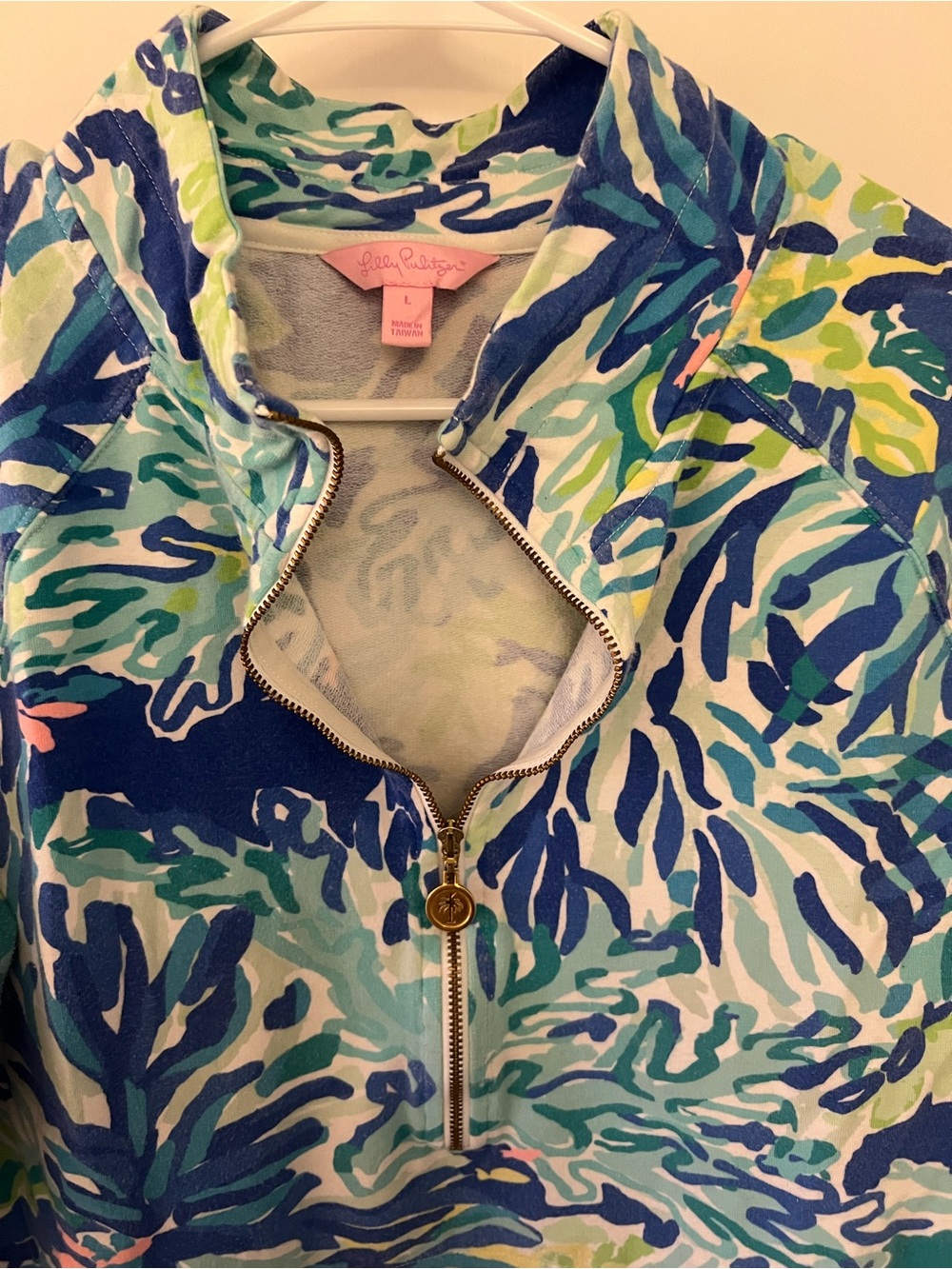Lilly Pulitzer Skipper Popover - Wade and Sea - L - Picture 7 of 11